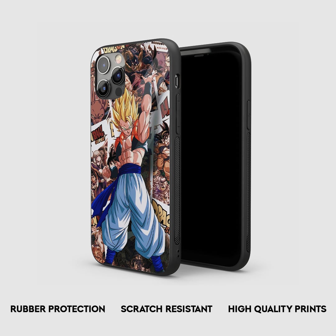 Side view of the Dragon Ball Series Armored Phone Case, emphasizing its robust, protective silicone.