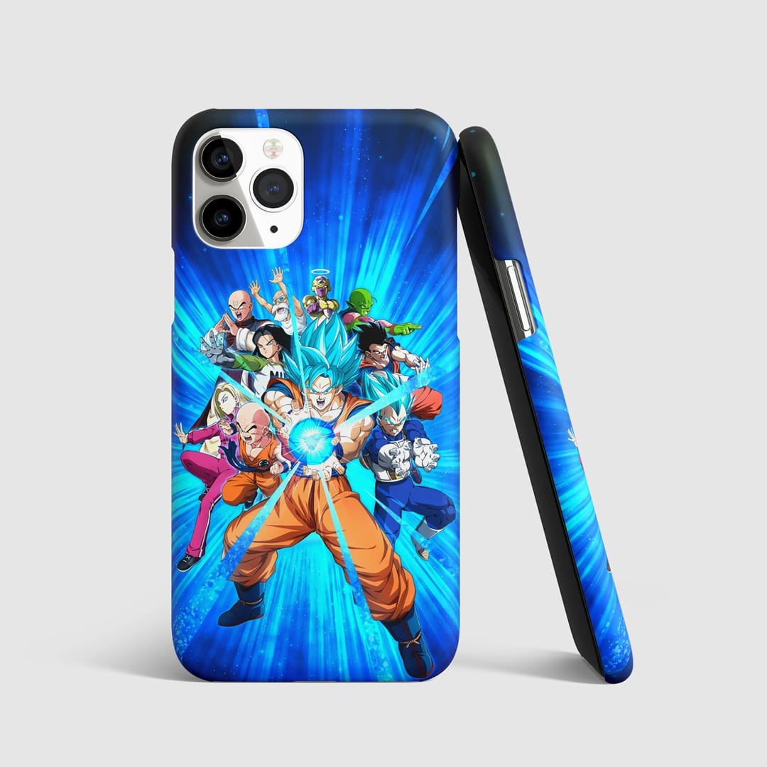 Dragon Ball Z themed artwork on a durable phone cover.