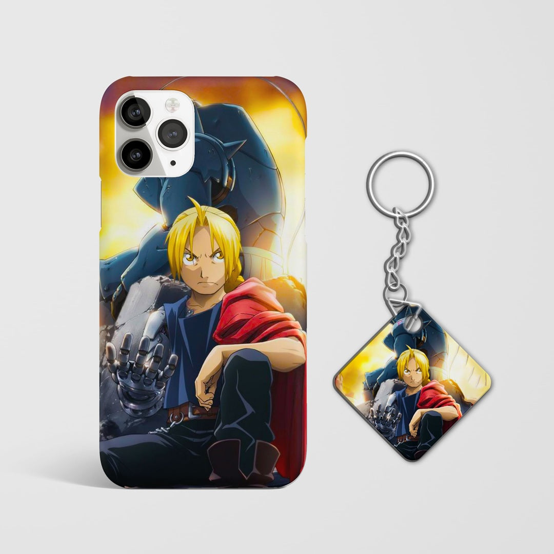 Durable protective anime phone case design with Keychain