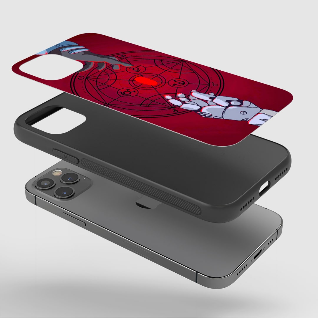 Shock-resistant silicone case with automail artwork