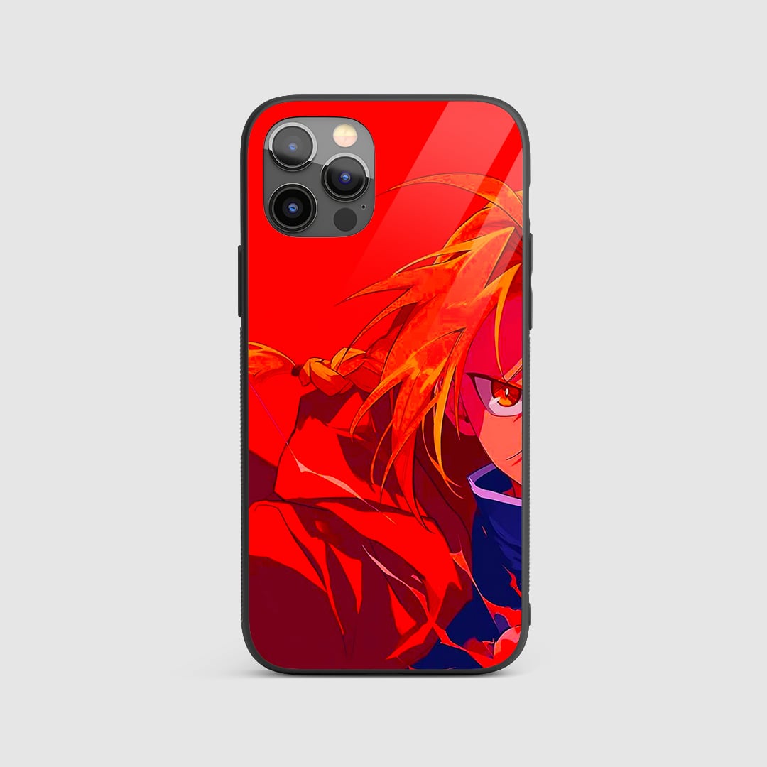 Edward Fiery Red silicone armored phone case