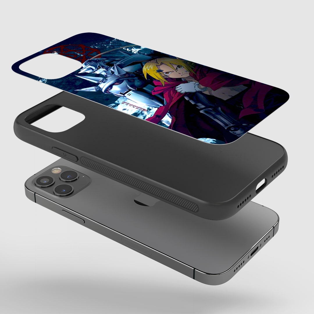 Shock-resistant silicone case with dark Edward artwork