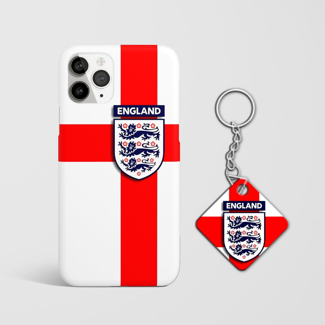 St George's Cross mobile phone cover with Keychain