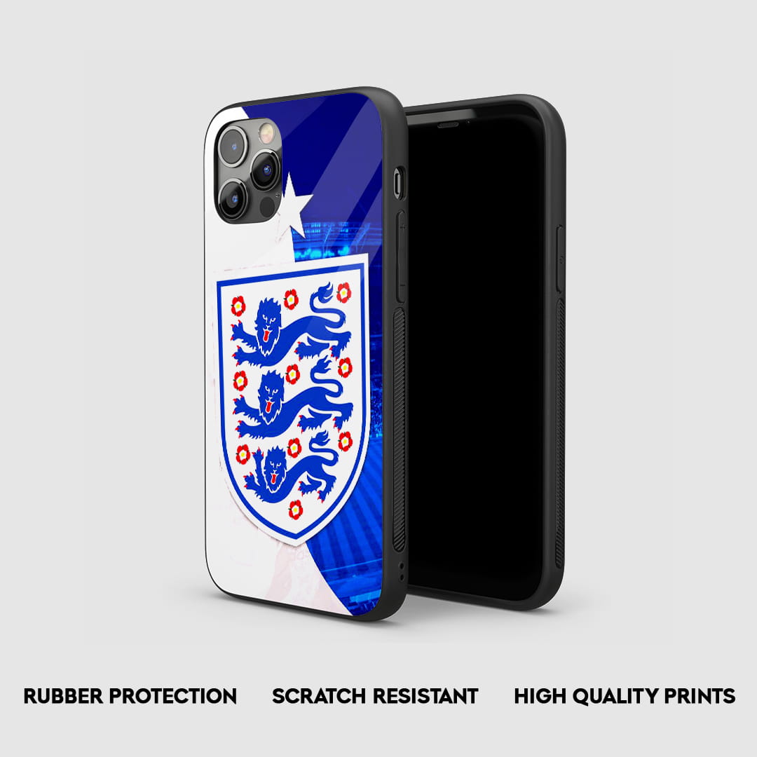 England crest football silicone protective phone case