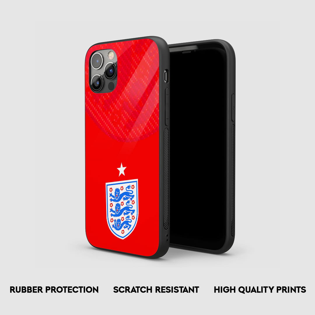 England Three Lions crest textured phone case