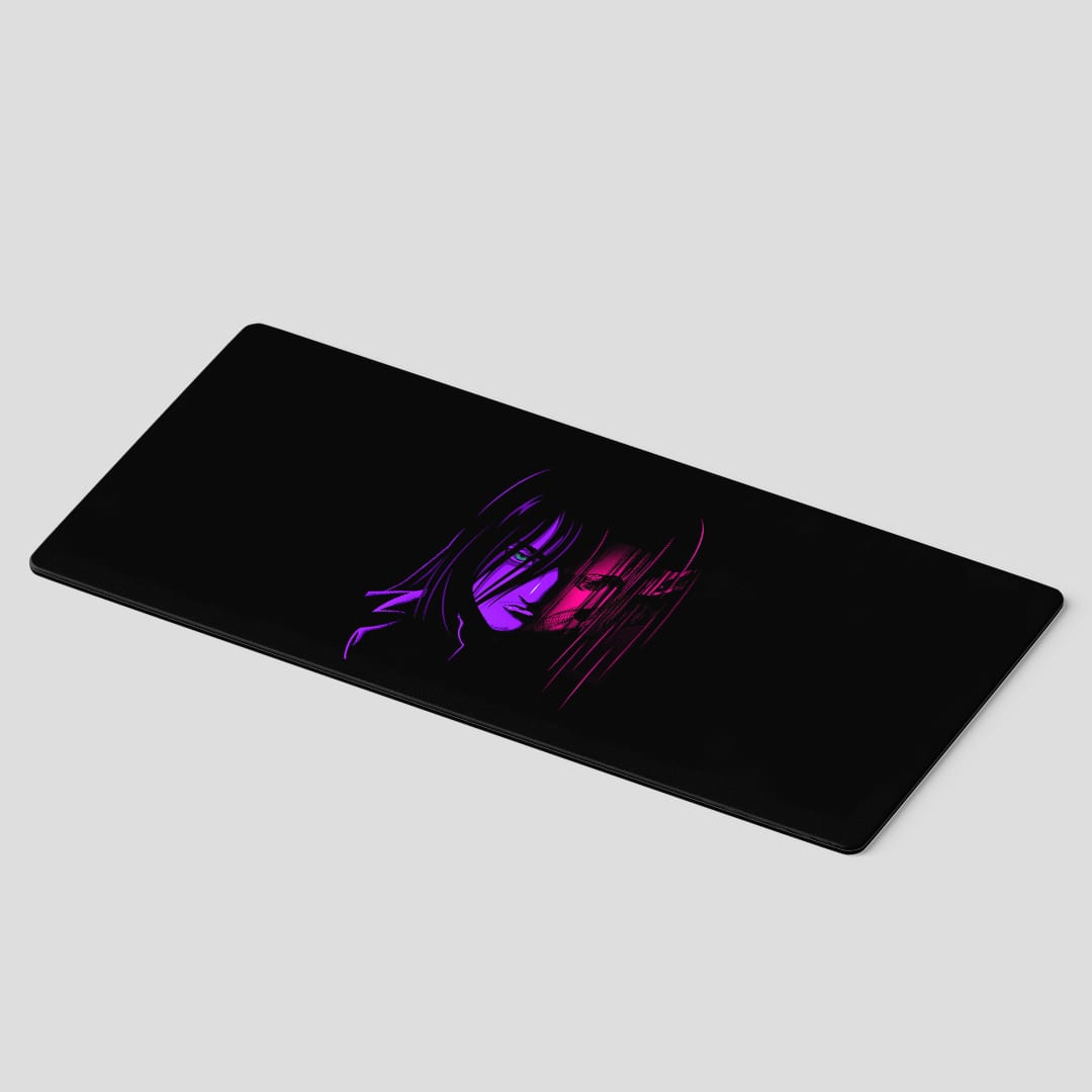 Attack on Titan Eren neon style desk mat