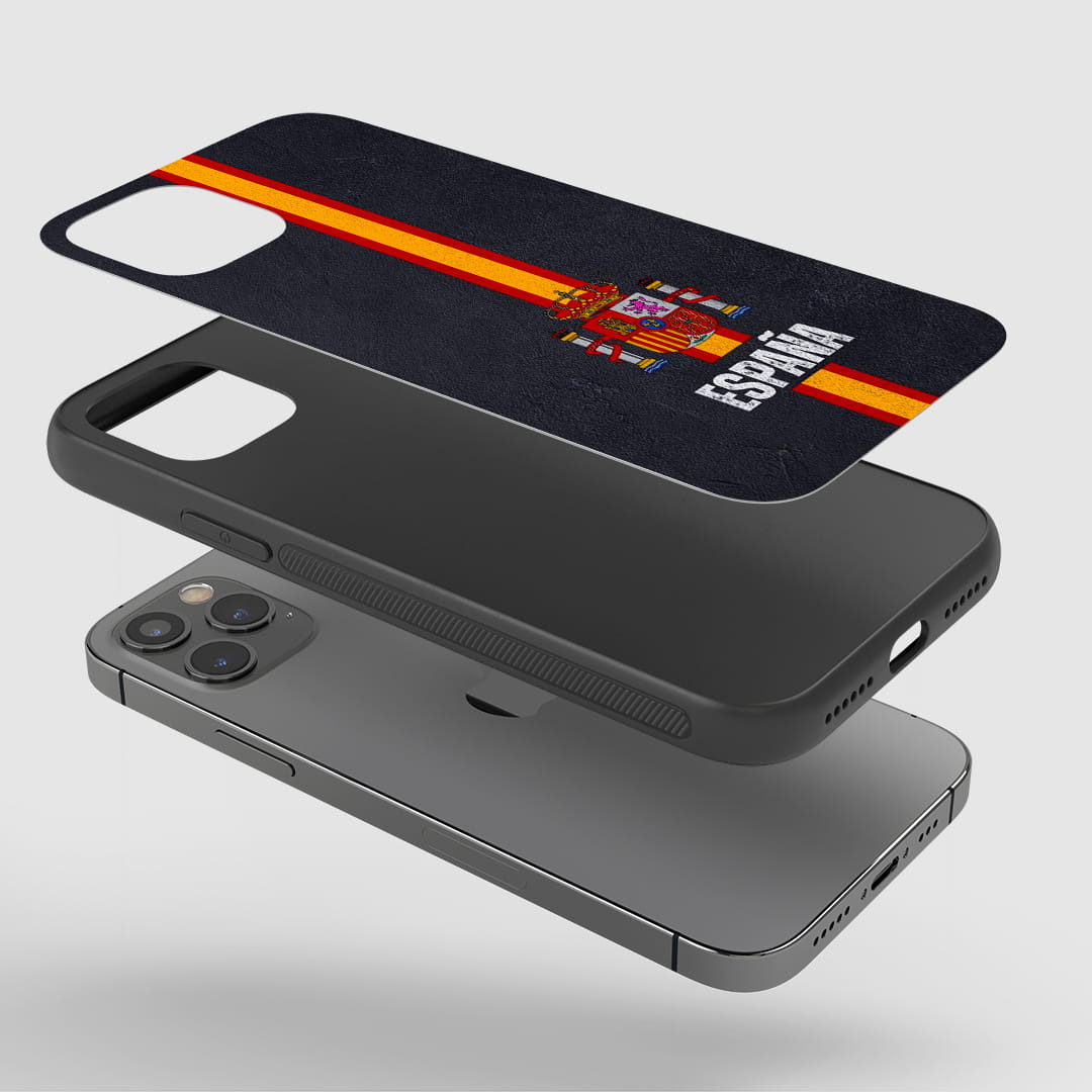 Shockproof España Stripe Crest phone case