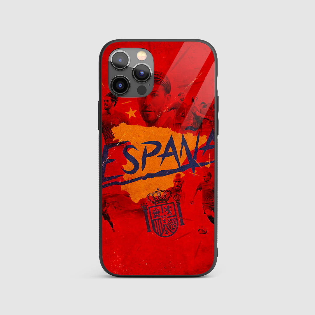 España Vintage Retro Squad silicone armored phone case