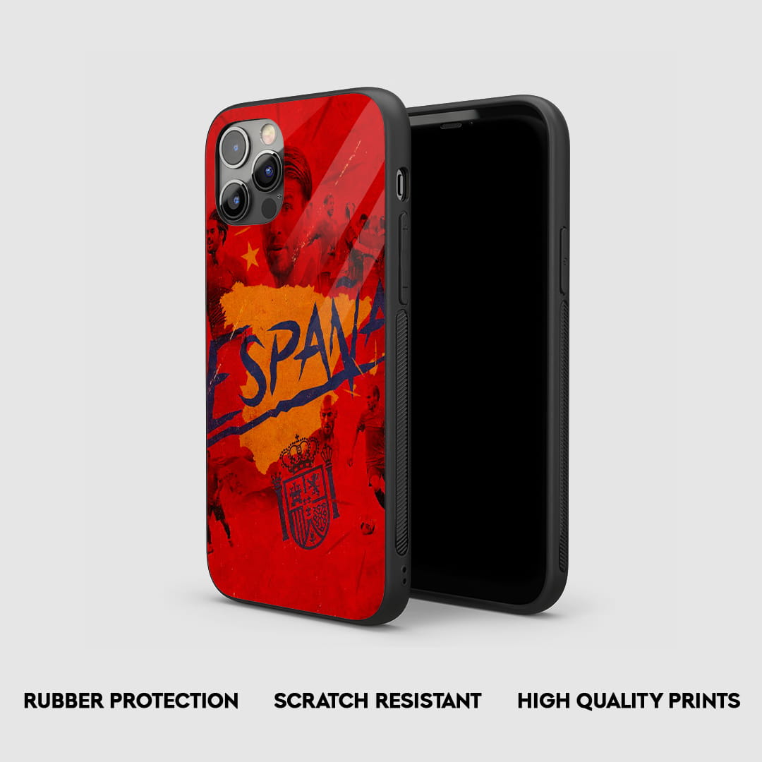 Spain vintage football silicone phone case