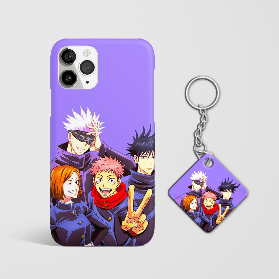 First years squad artwork phone cover with Keychain