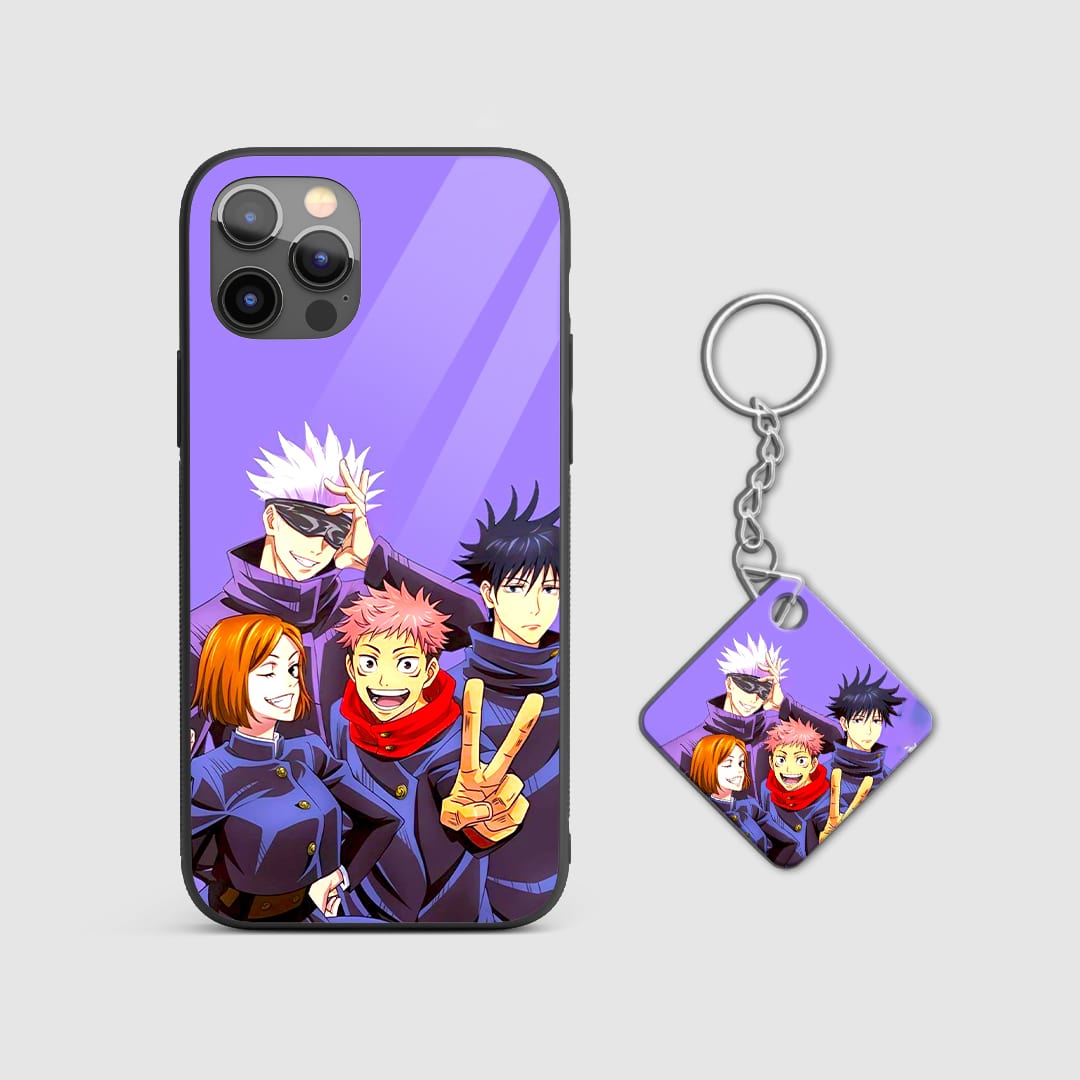 Haikyuu characters first years phone case design with keychain