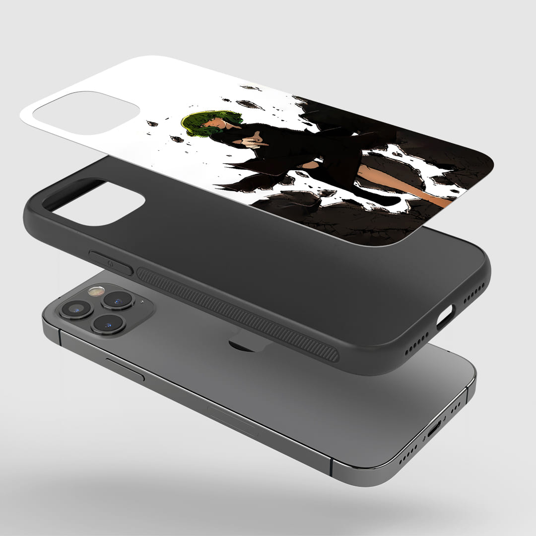 Fubuki Action Phone Case installed on a smartphone, offering robust protection and a powerful design.