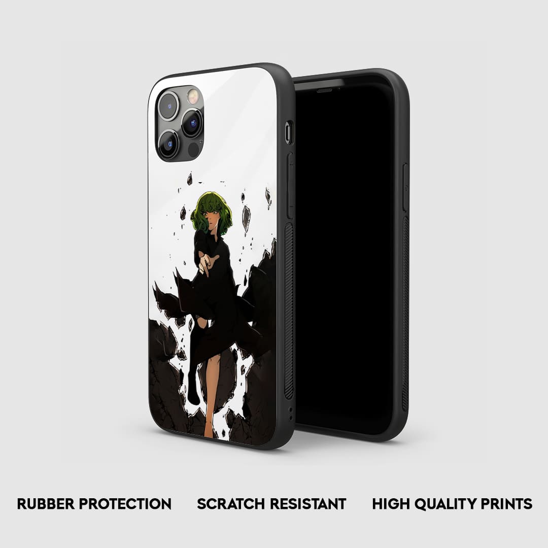 Side view of the Fubuki Action Armored Phone Case, highlighting its thick, protective silicone material.