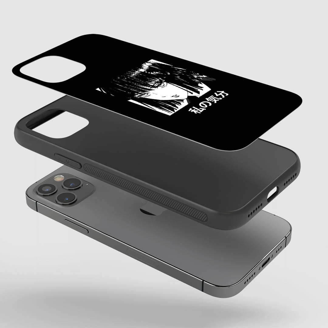 Fubuki Phone Case installed on a smartphone, offering robust protection and a graceful design.