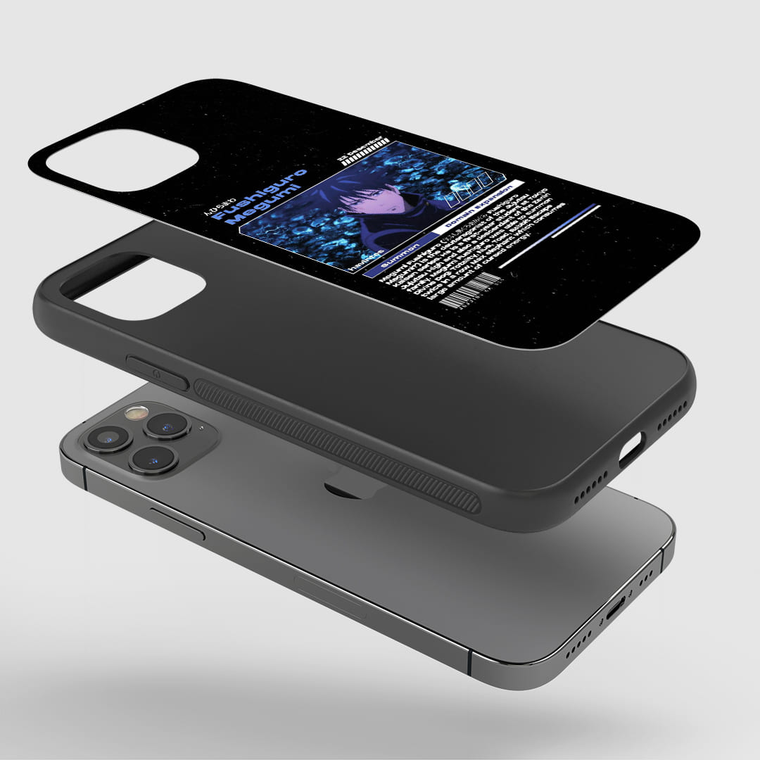 Fushiguro Synopsis Phone Case installed on a smartphone, ensuring full functionality of all buttons and ports.