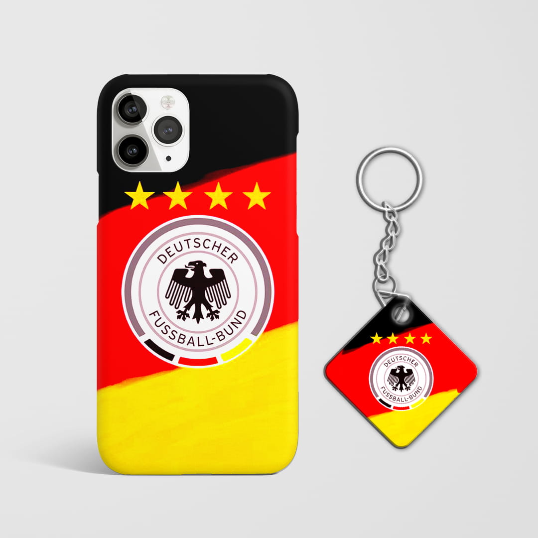 Germany flag protective phone cover with Keychain