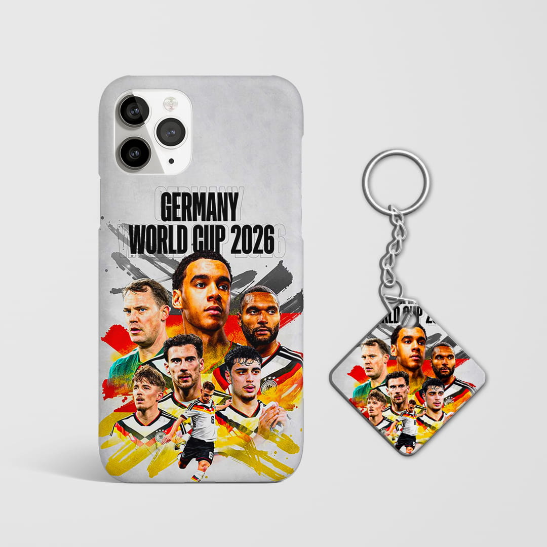 Germany football squad phone case with Keychain