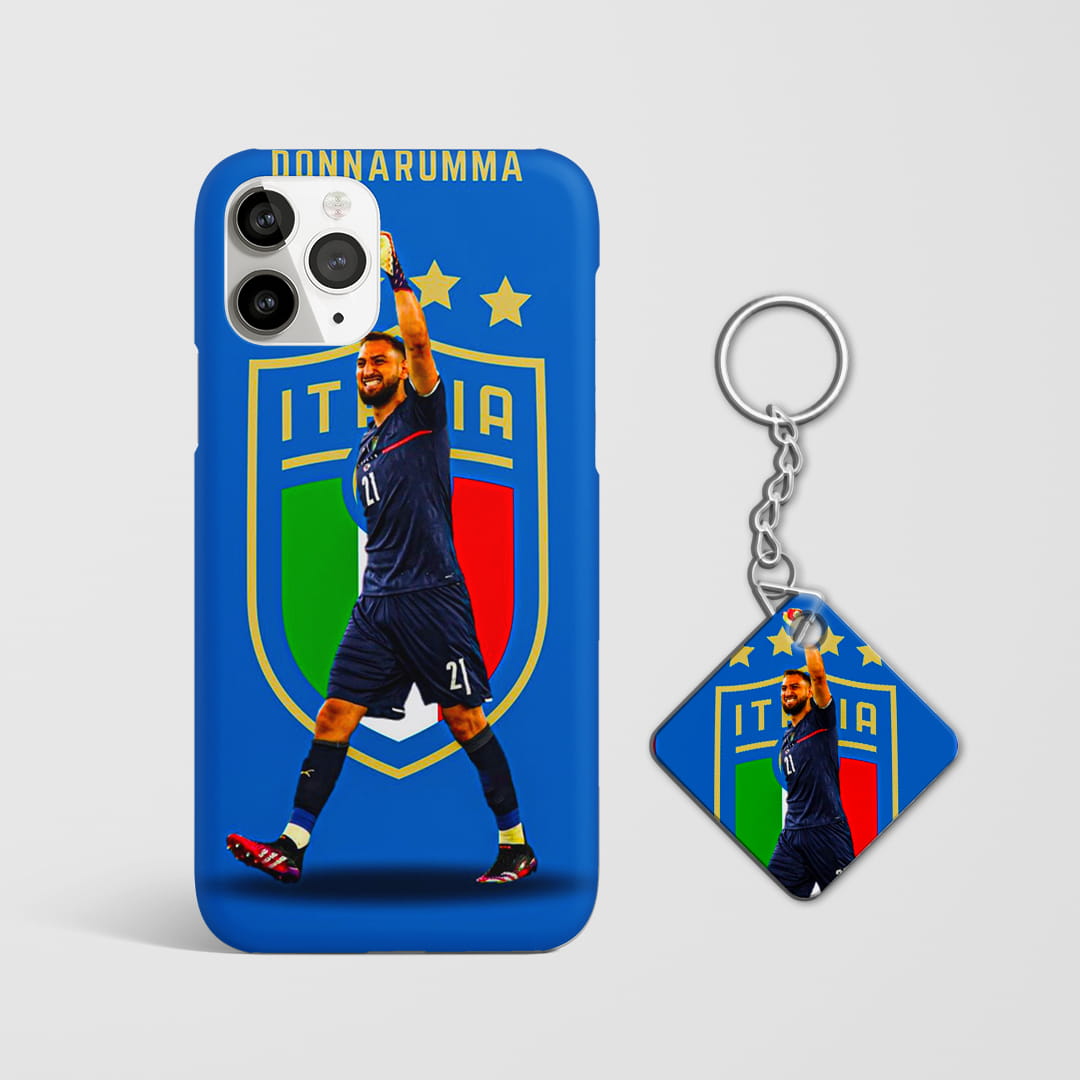 Gianluigi Donnarumma football phone case with Keychain