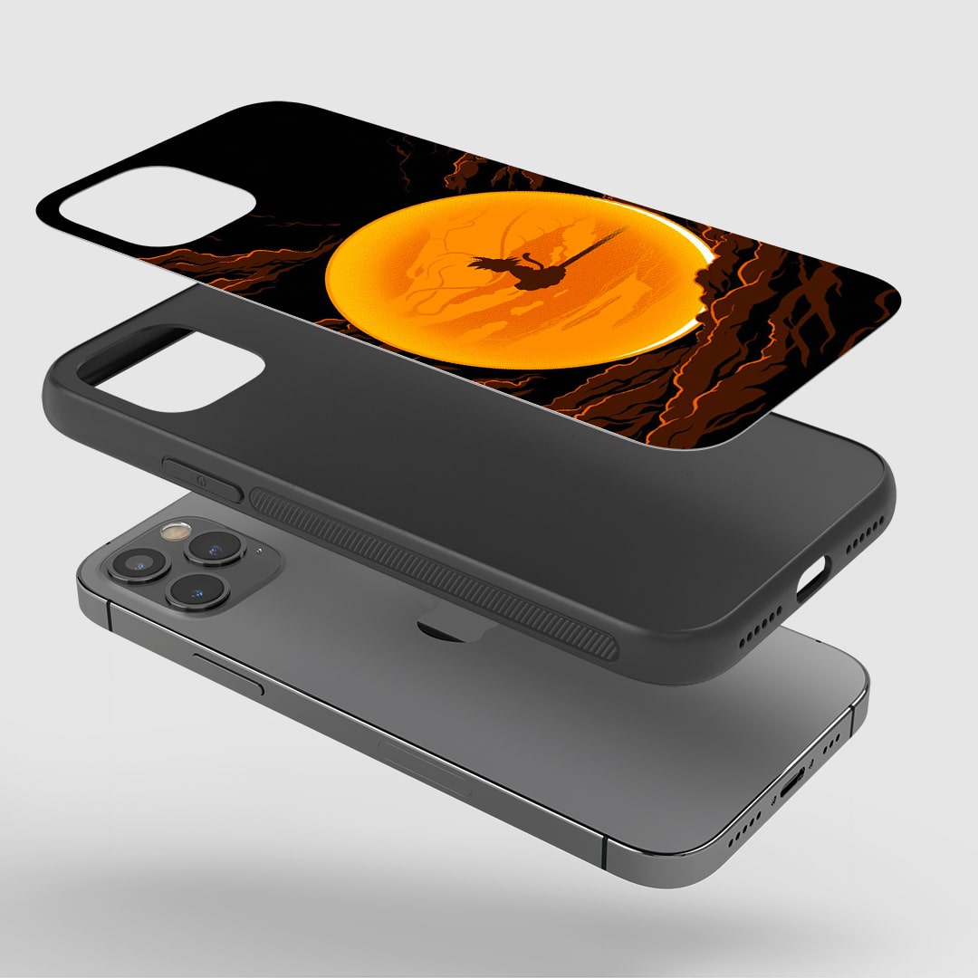 Gohan Cloud Phone Case installed on a smartphone, offering full functionality and superior protection.