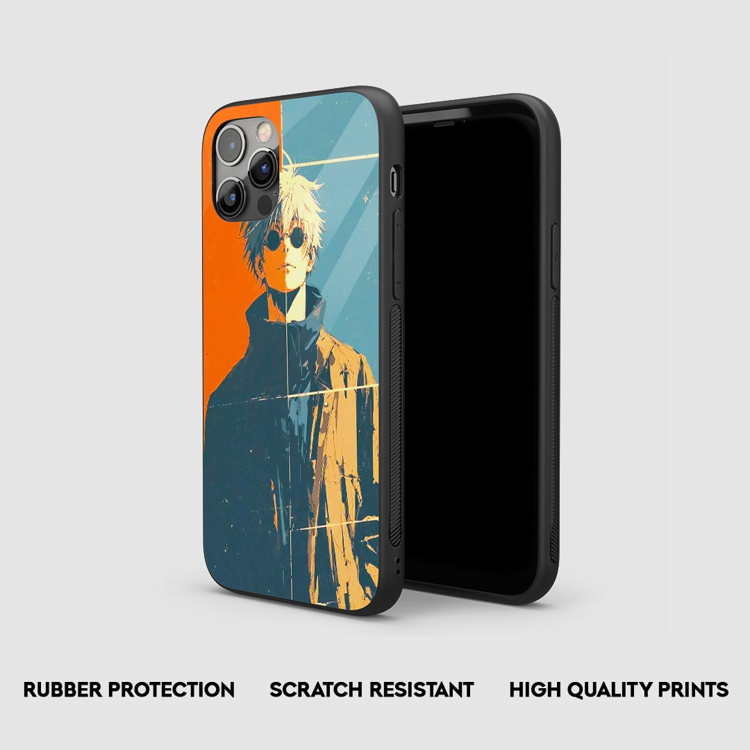 Minimal Gojo Satoru anime phone case