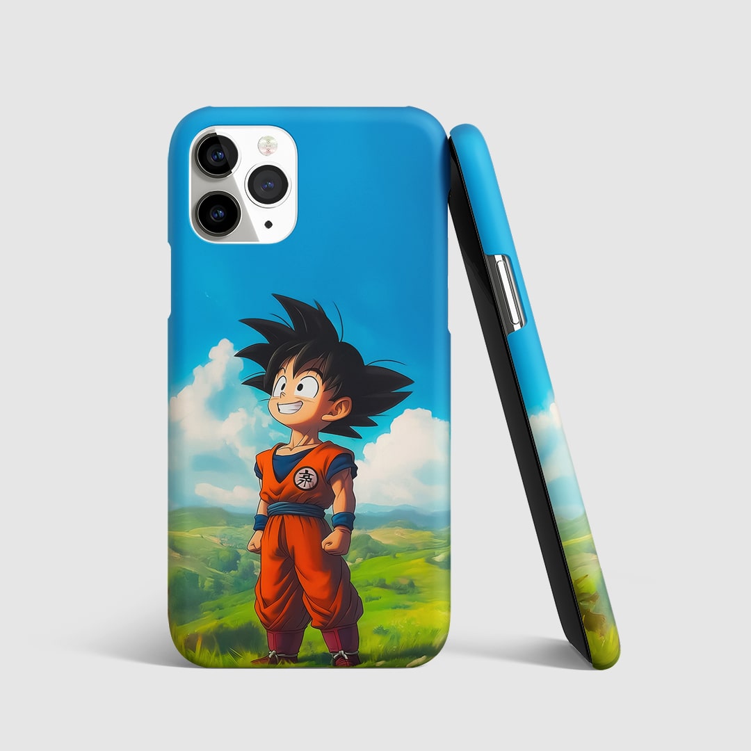 Goku Scene Phone Cover front view with iconic anime artwork.