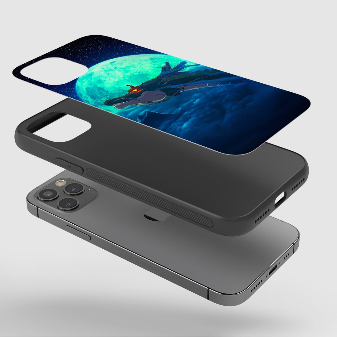 Goku and Shenron moon backdrop anime phone cover