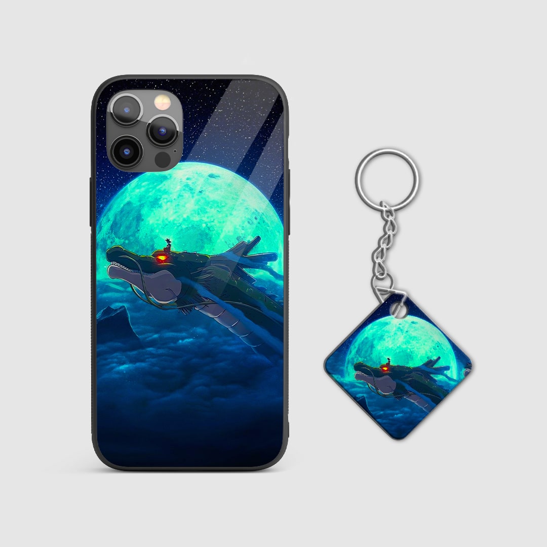 Shockproof silicone armored case Dragon Ball design with Keychain