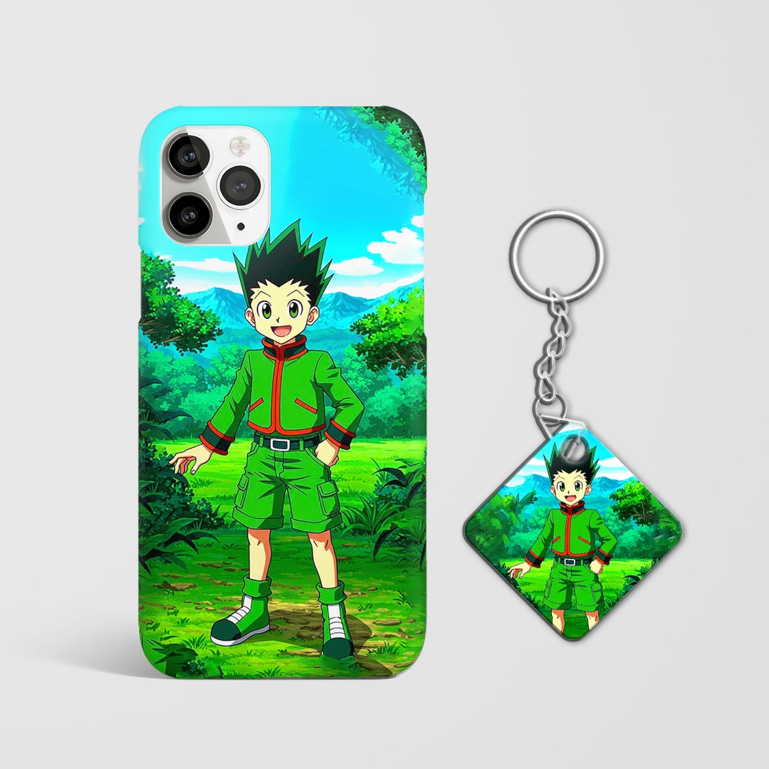 Hunter x Hunter Gon Freecss case with Keychain.