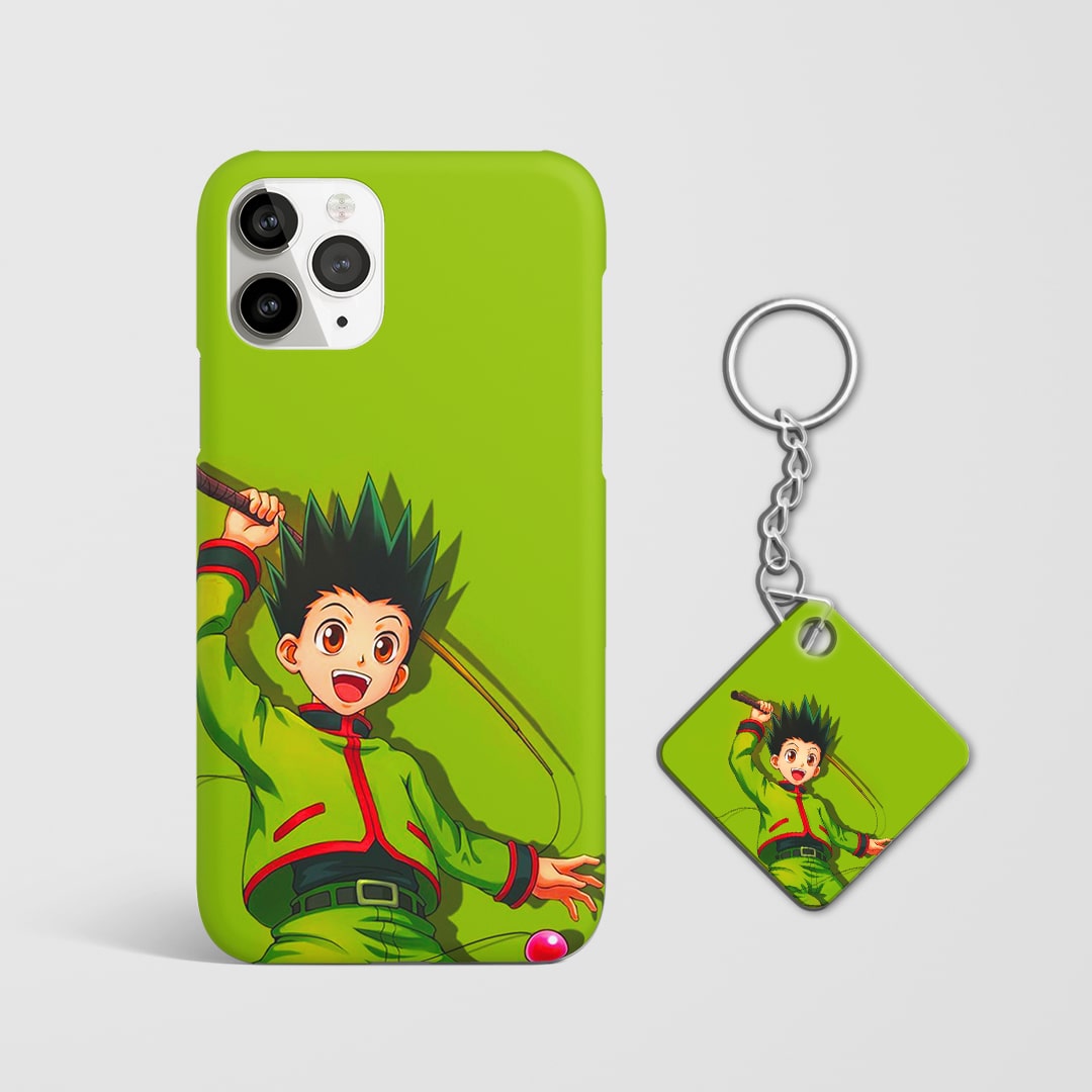 Gon Freecss mobile case for iPhone and Android With Keychain.