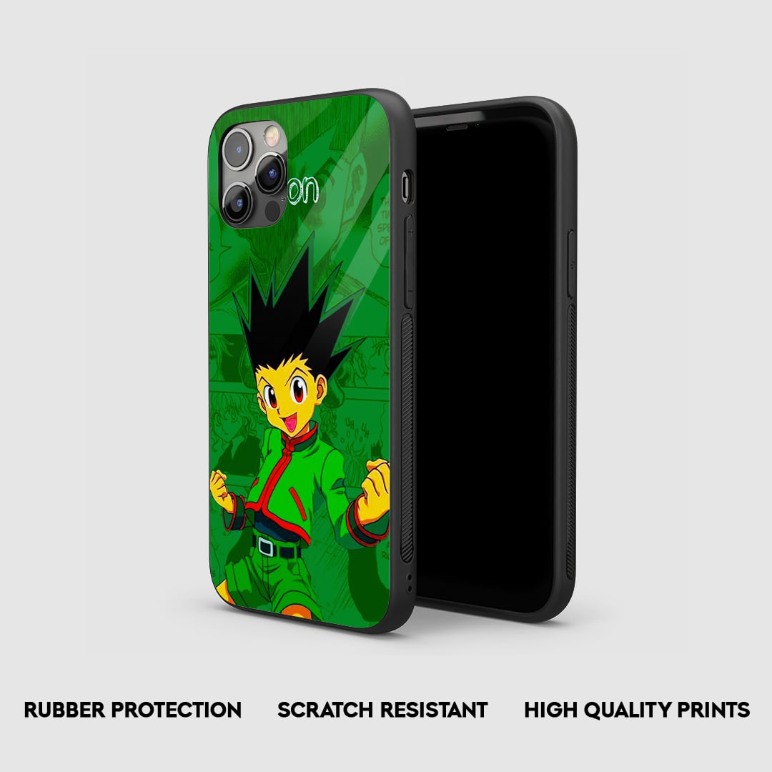 Durable silicone armored Gon green case