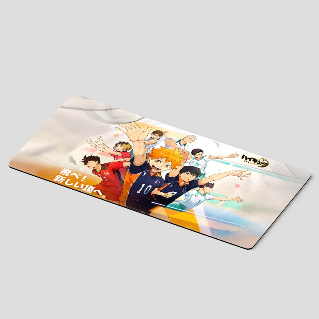 Smooth Haikyuu themed gaming desk mat