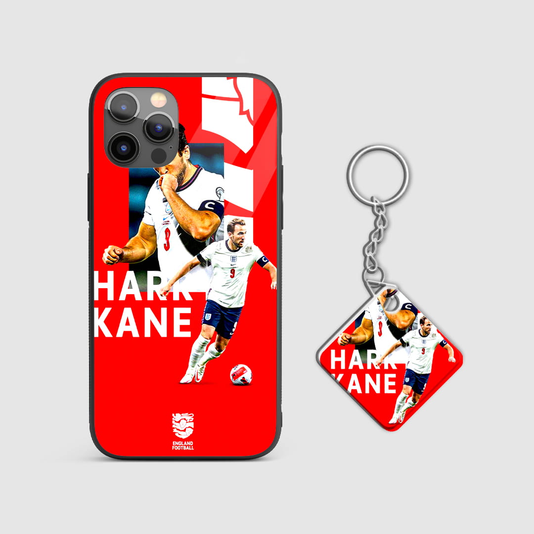 England captain silicone armored phone cover with Keychain