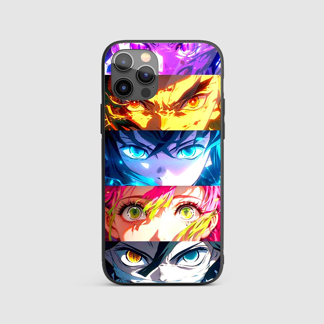 Hashira Eyes Collage Silicone Armored Phone Case Demon Slayer