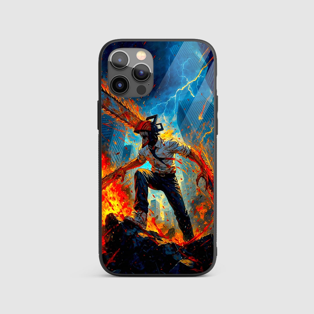 Hellfire Hero Silicone Armored Phone Case front design