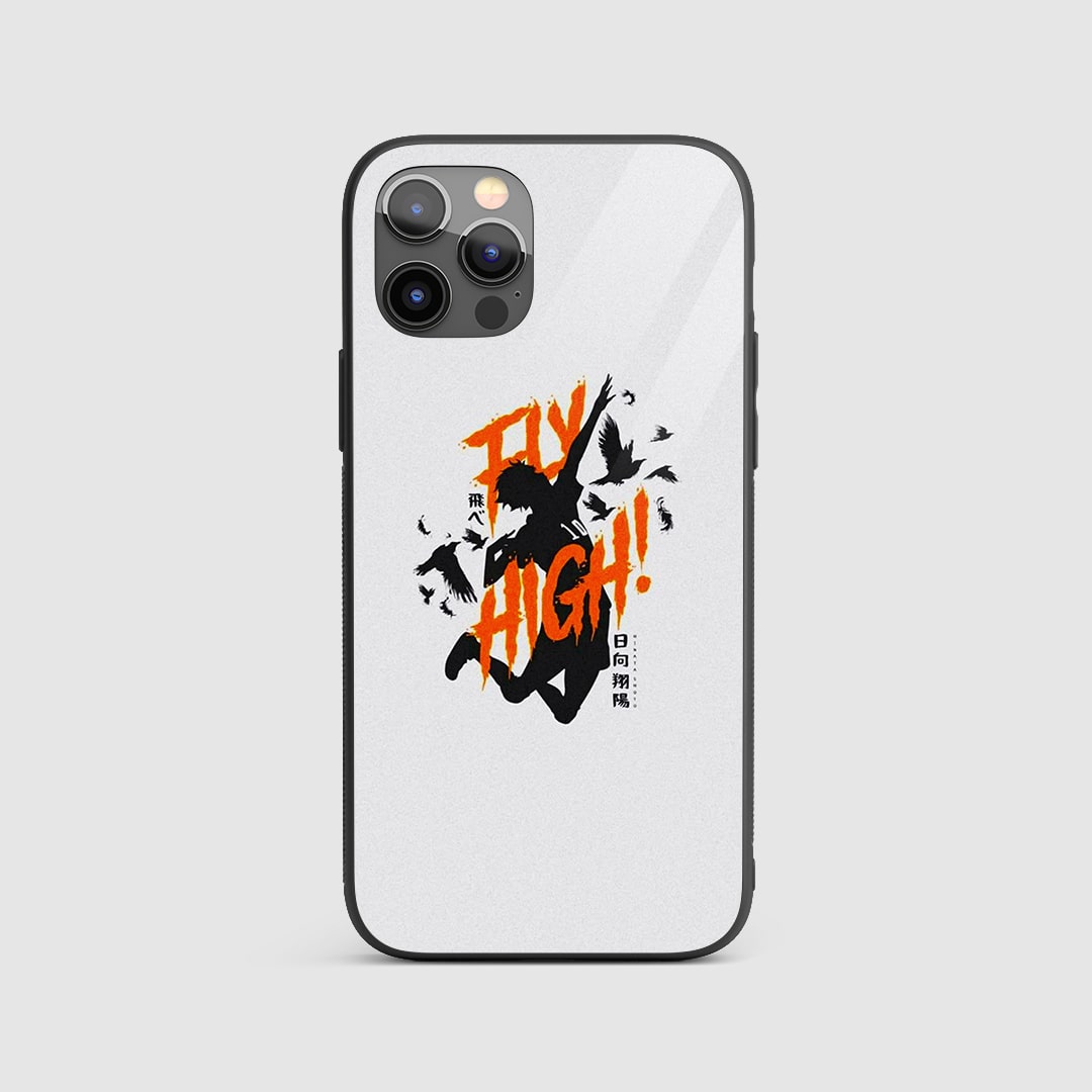Hinata Fly High Silicone Armored Phone Case front design
