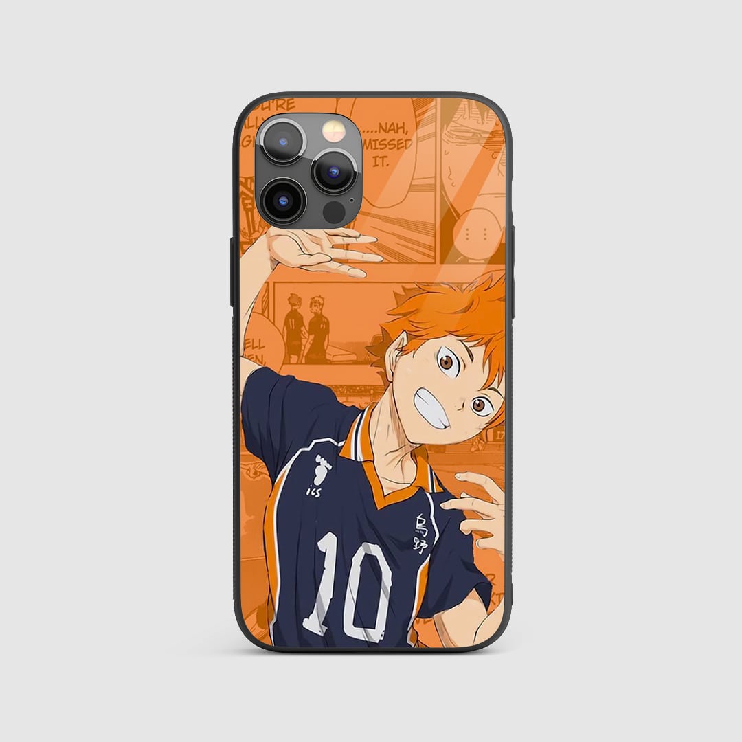 Hinata Manga Silicone Armored Phone Case front design