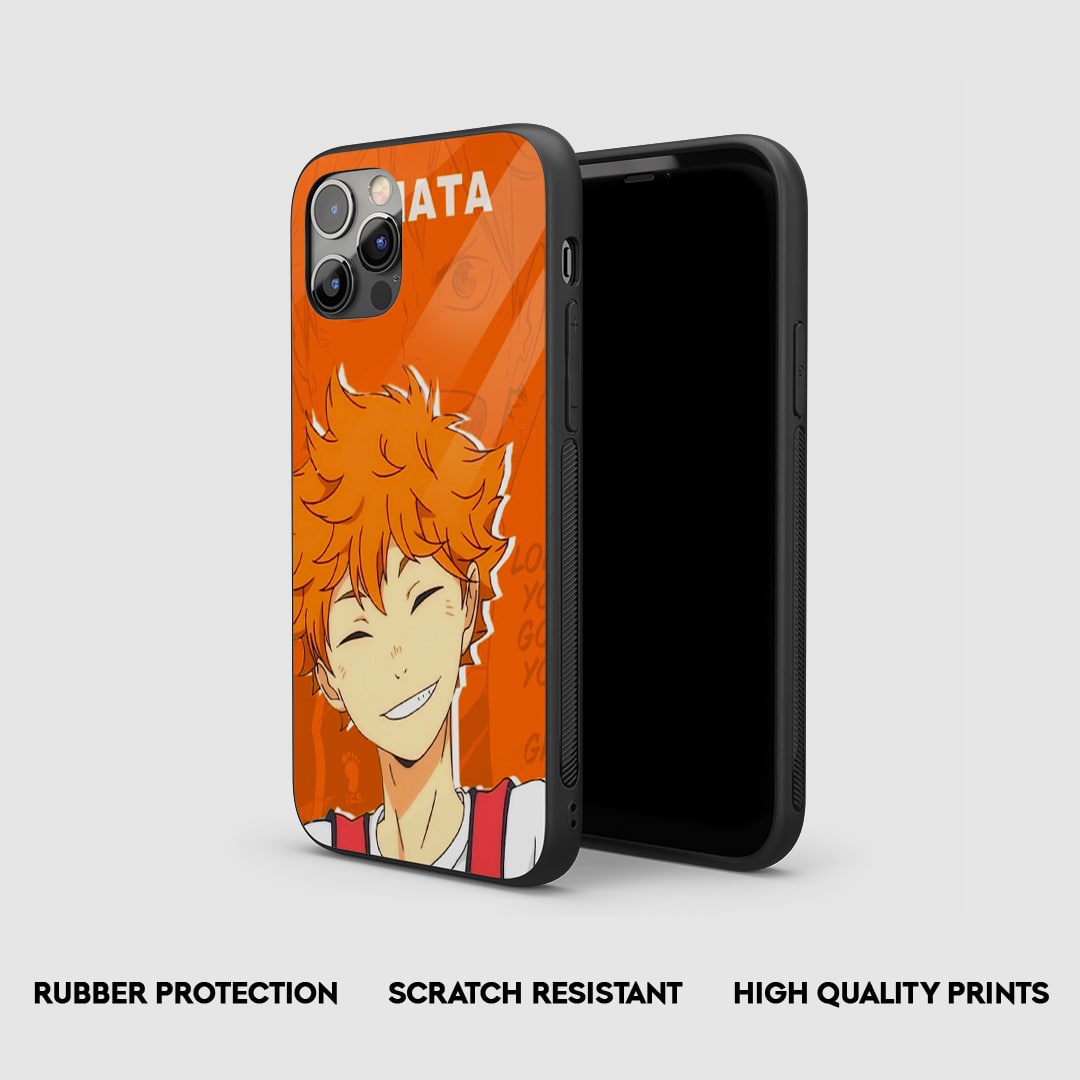 Hinata Shoyo Silicone Armored Phone Case front design