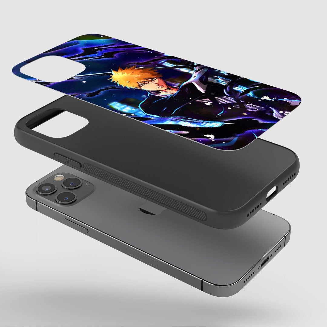 Ichigo Action Phone Case installed on a smartphone, offering robust protection and a dynamic design.