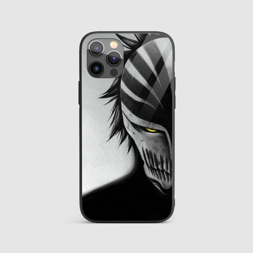 Ichigo Hollow Mask Graphic Silicone Armored Phone Case featuring striking artwork of Ichigo Kurosaki in his Hollow form.