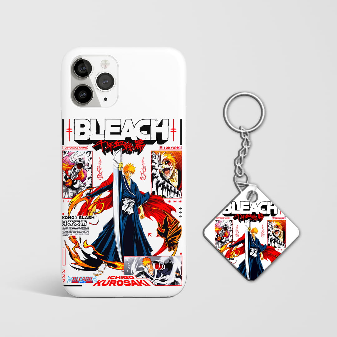 Bleach ichigo anime mobile cover print with keychain