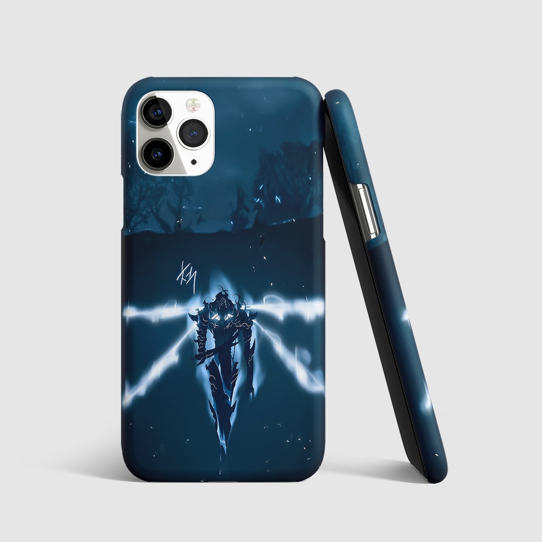 Igris Phone Cover front view featuring Solo Leveling's shadow knight.