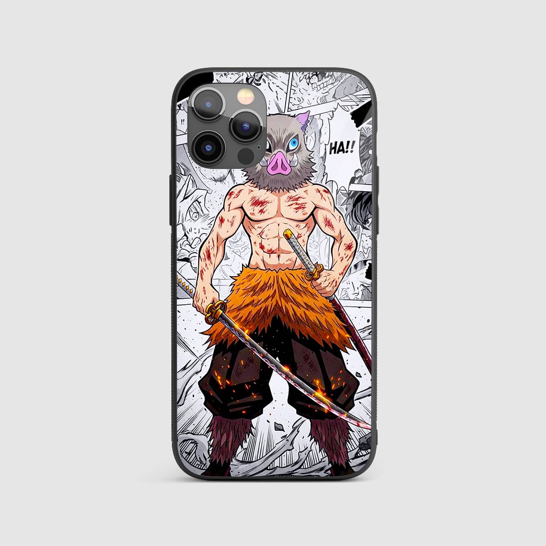 Inosuke Manga Silicone Armored Phone Case front design