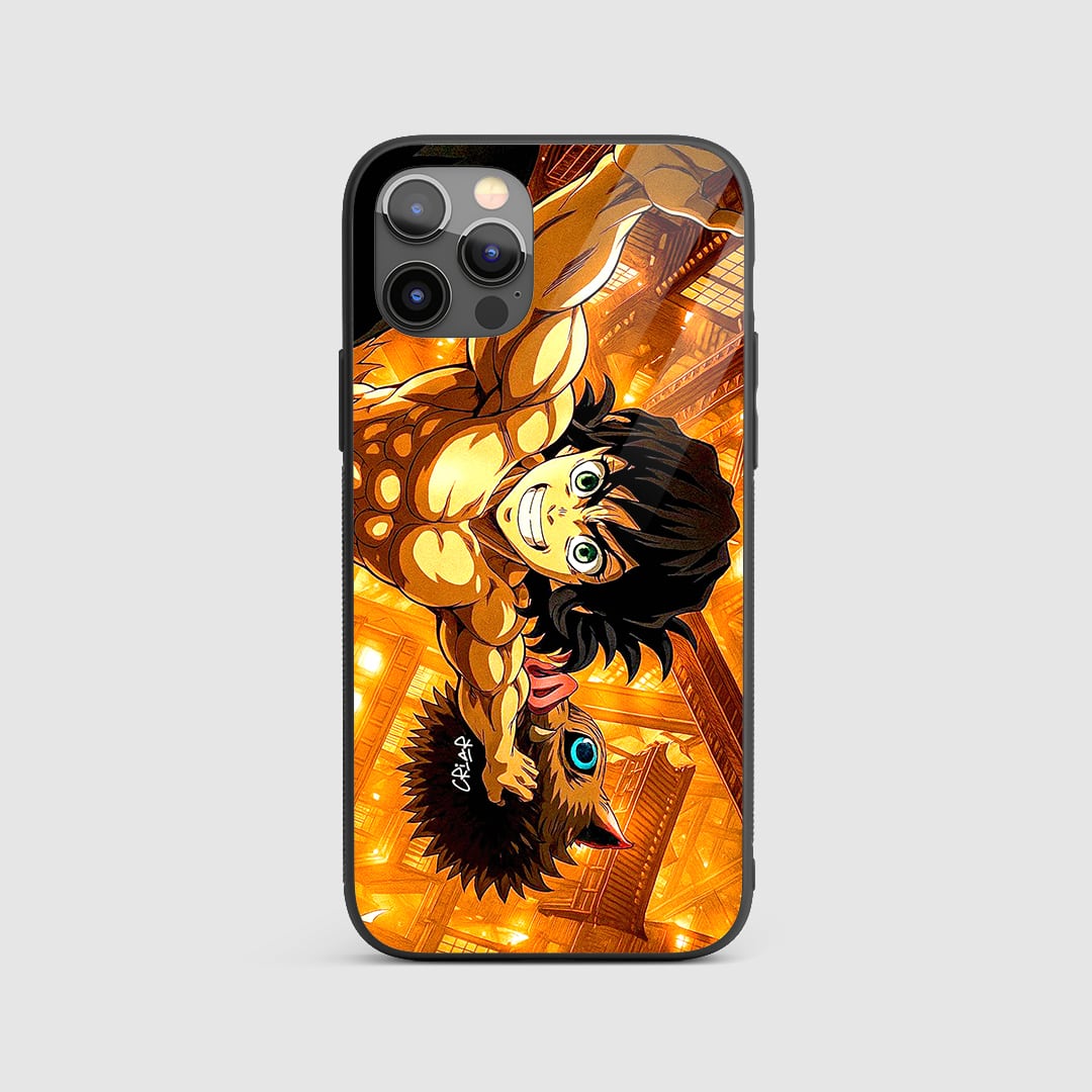 Inosuke Muscle Form Silicone Armored Phone Case Demon Slayer