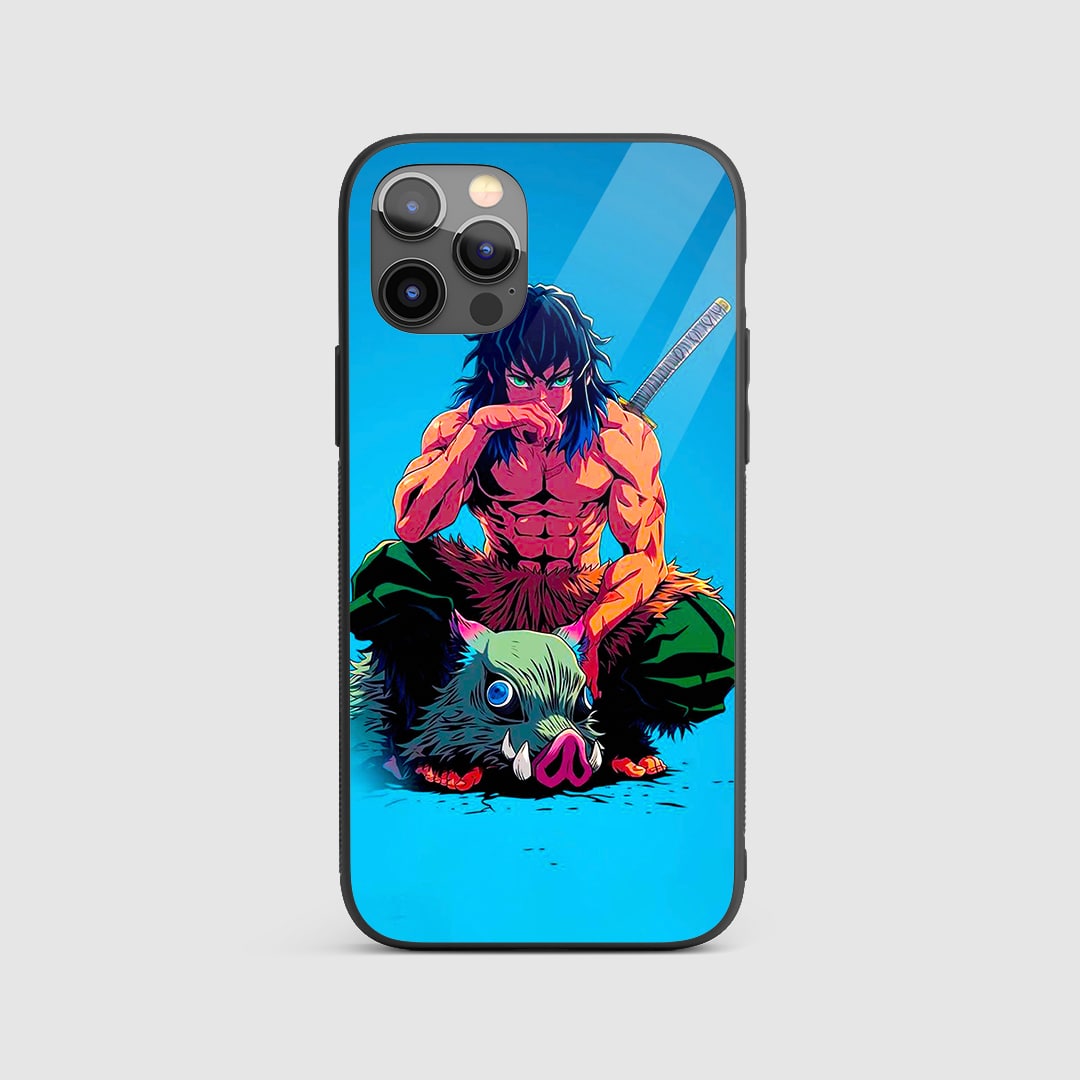 Inosuke No Mask Anime Silicone Armored Phone Case
