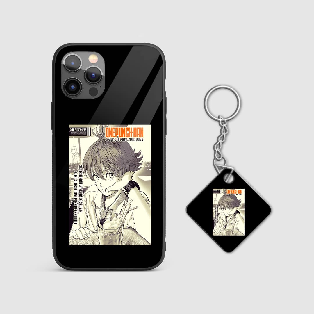 Powerful design of Isamu on a durable silicone phone case with Keychain.