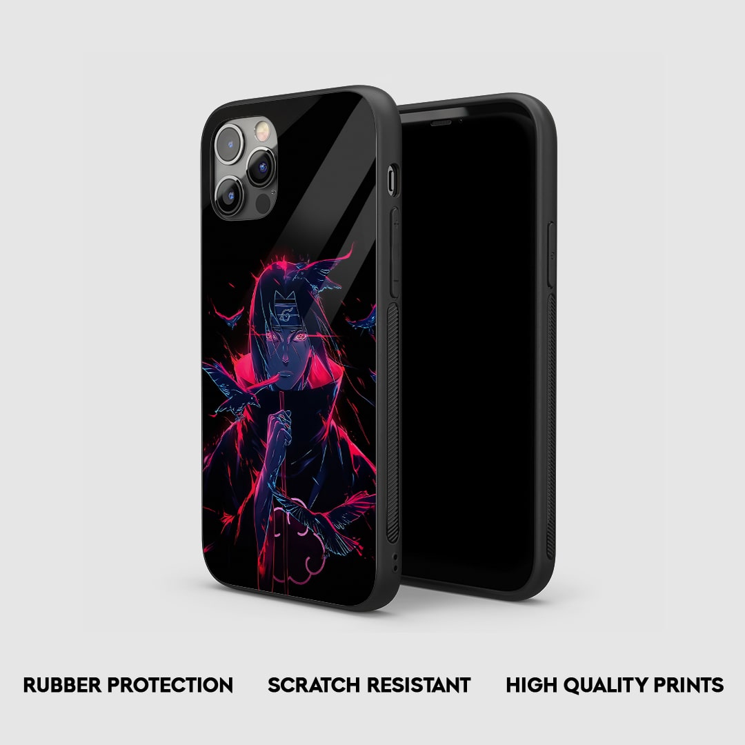 Side view of Itachi Neon Case with snug fit and precise cutouts.