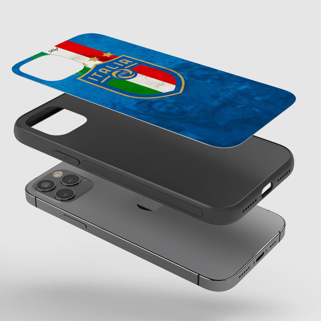 Italy football crest protective mobile cover