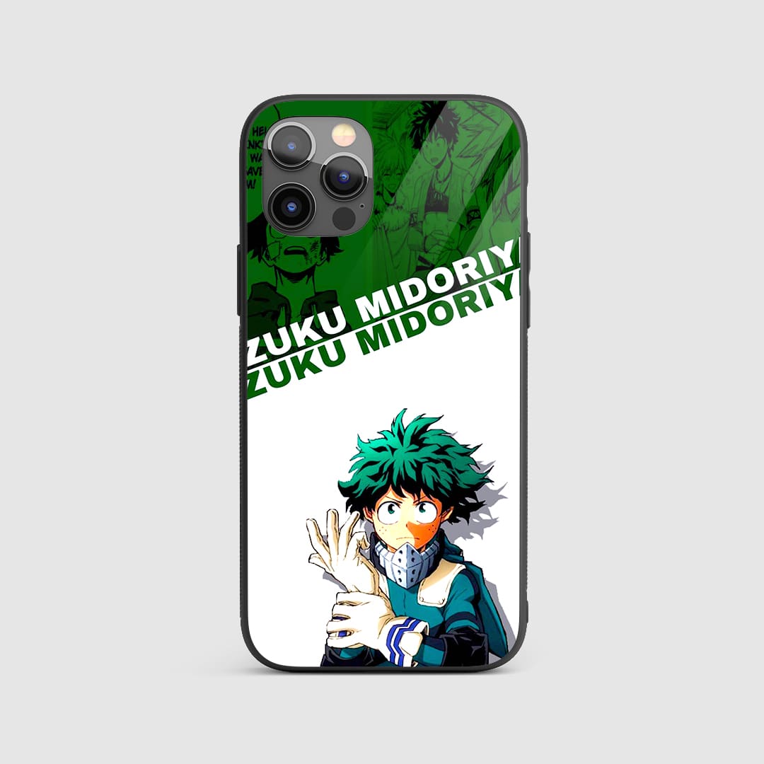 Izuku Midoriya Pose Silicone Armored Phone Case My Hero Academia