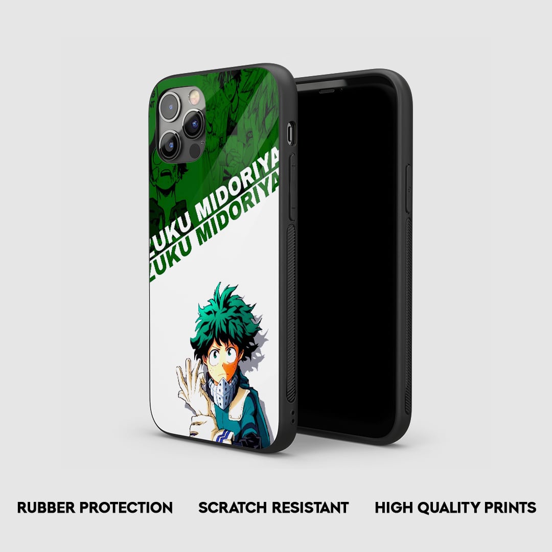 Deku hero pose anime phone case design