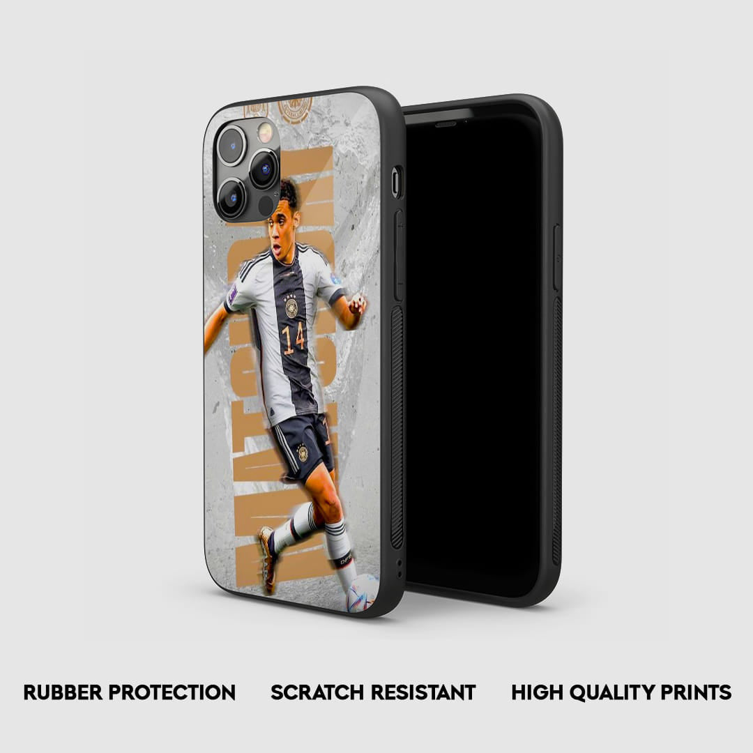 Jamal Musiala football silicone phone case